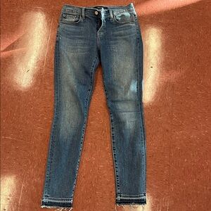 J brand skinny jeans raw hem size 24